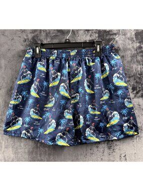 Jupiter Secret Boys Sz XL Silky Polyester Boxers/Sleep Shorts Surfing Skeletons